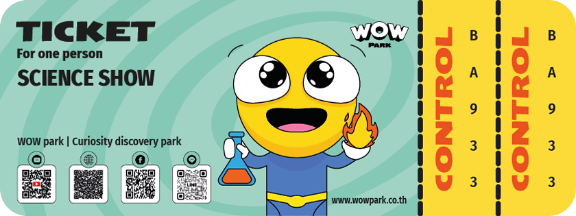 บัตรเข้าชมการแสดงวิทยาศาสตร์ 40 นาที